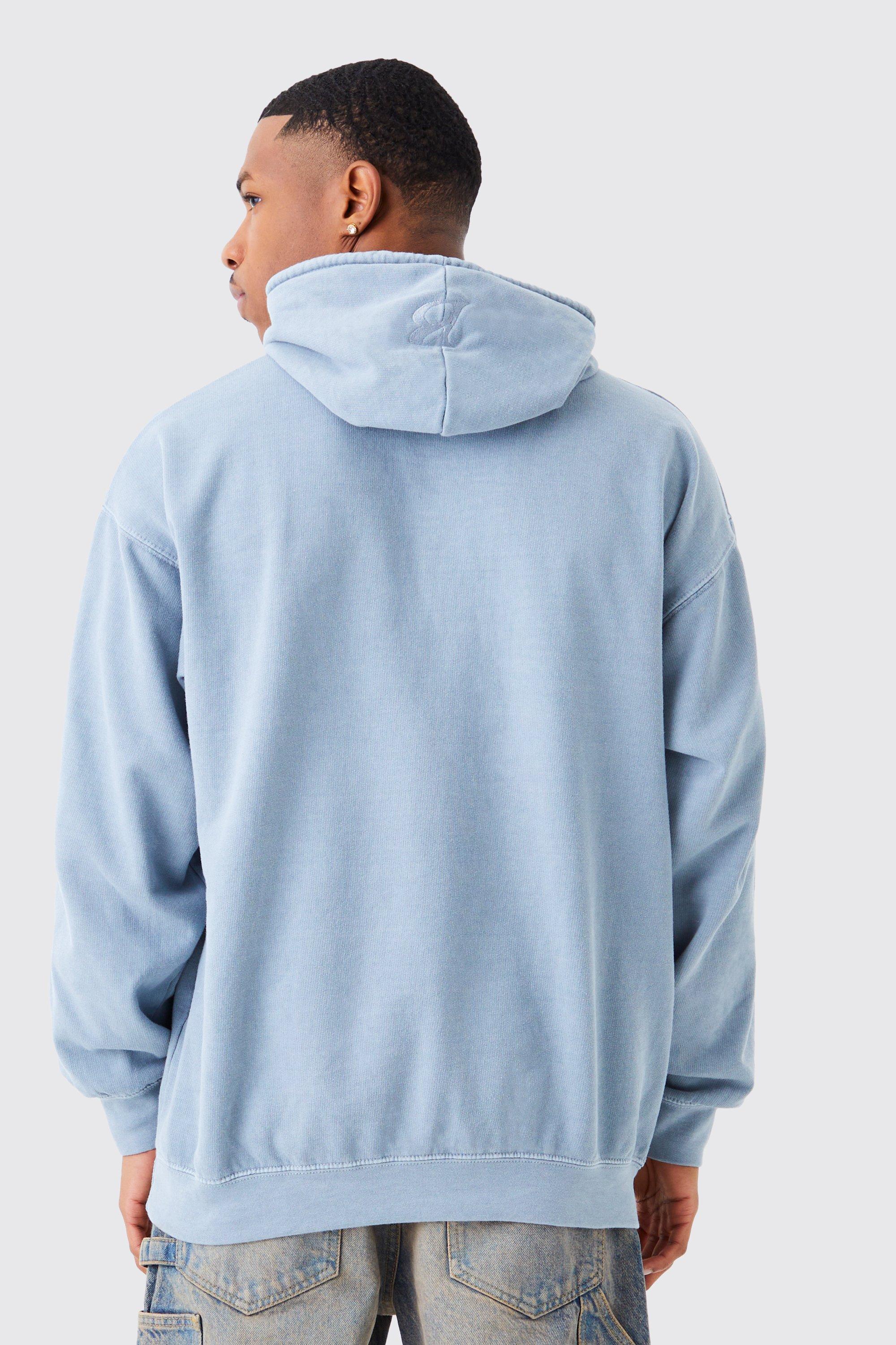 Light blue hoodie clearance boohoo